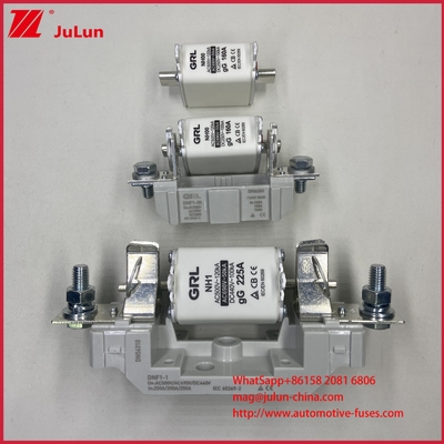 Fusibile AR Tipo HRC a rapida interruzione AC500V 120KA in ceramica, fusibile a lama NT00C/NT000, certificato CE, 160A, alta/bassa capacità di interruzione