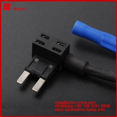 12V/24V/32V Add-A-Circuit Adapter Offerta di fabbrica Automobile TQ-002 AMP Auto Blade Fuses For Car Fuse Holder MINI Fuse Tap Fuse Hoder 1015 16AWG 150MM