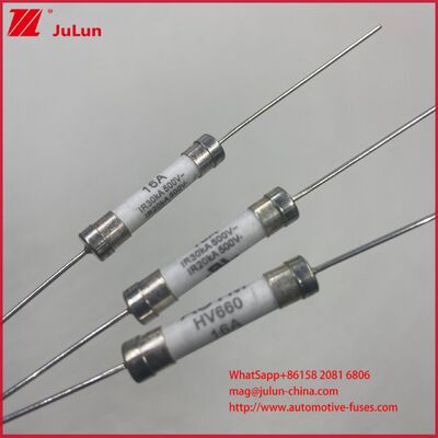 PCB Lead Installation6*30 500V Small volume 25A  Ceramic Automotive Fuses Engineered for Performance and Long Term Protection in Automotive Circuits