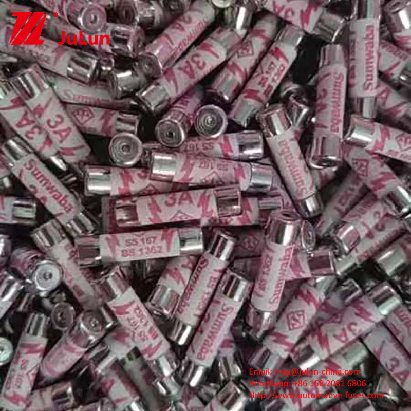 UK POWER PLUG Fusibili per autoveicoli in ceramica a corrente elettrica con materiale in rame ceramico e dimensione 6*25mm