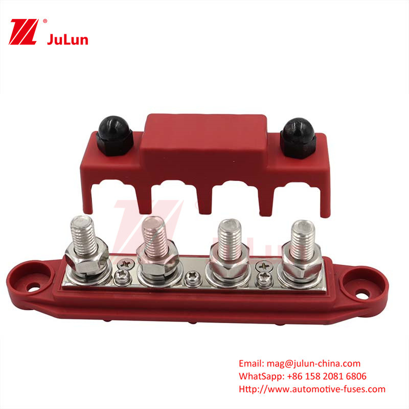 Rv Yacht Bus Max Voltage 48VDC Portatore di fusibile a bassa tensione 62.5A Corrente nominale Corrente terminale 20A