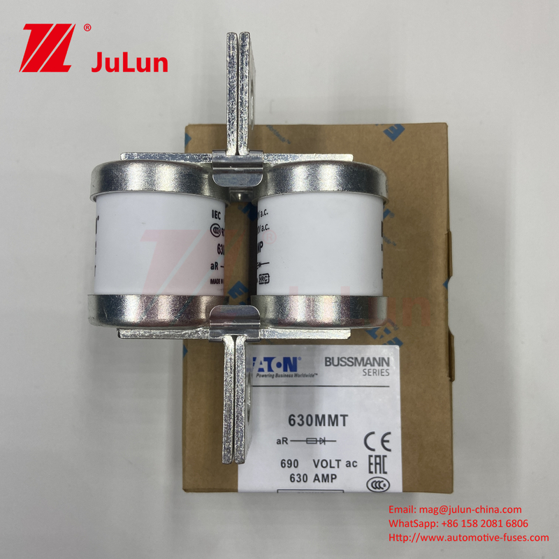 Fusibili per auto in ceramica a corrente 690V con installazione di piastre a doppio bullone 630A 630MMT