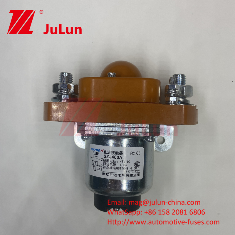 DC 12-80V Interruttore di grande corrente di spegnimento di vite 200A 1P Voltaggio nominale della bobina: DC12~80V