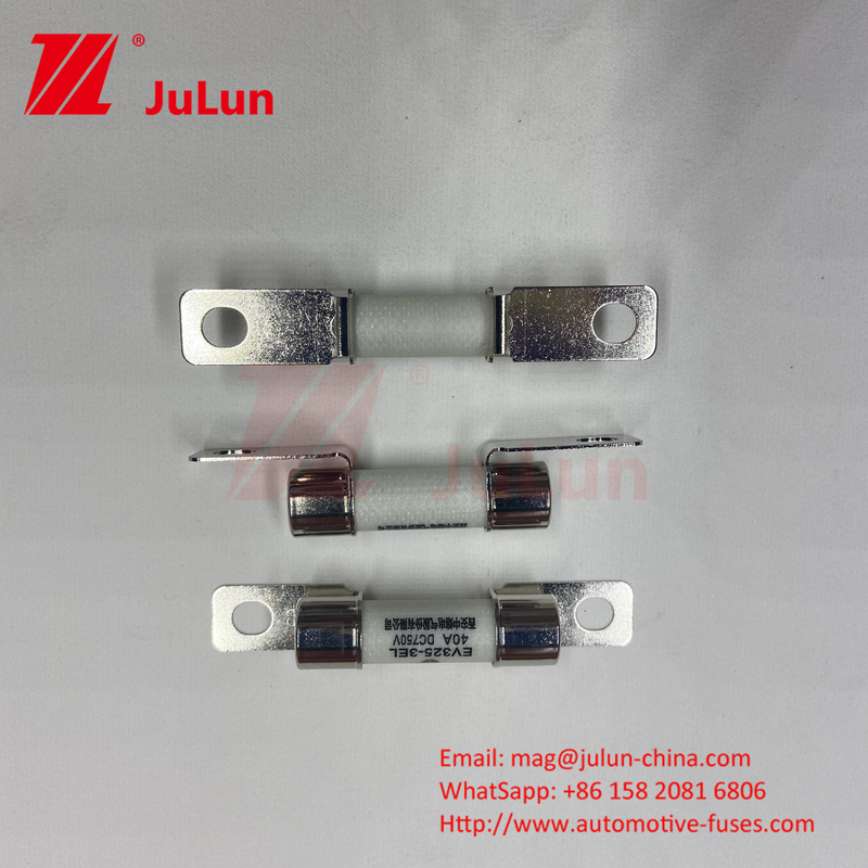 Pipa di sabbia di quarzo 10A - 100A fusibile elettrico a bullone per caricabatterie 30A 50A 750VDC fusibile EV Hey sono adatti F