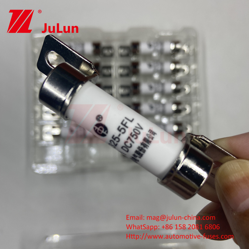 EV325 5FLL DC750V 10A 15A 20A con fusibile di ricarica EV Ex10A-100A con tubo esterno in ceramica e sabbia