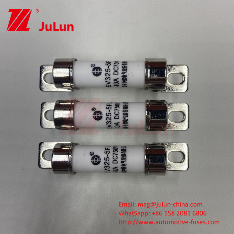 10A 30A 50A 750VDC EV Fuse Hey sono per il sistema di trazione EV, 15A 20A conversione di potenza