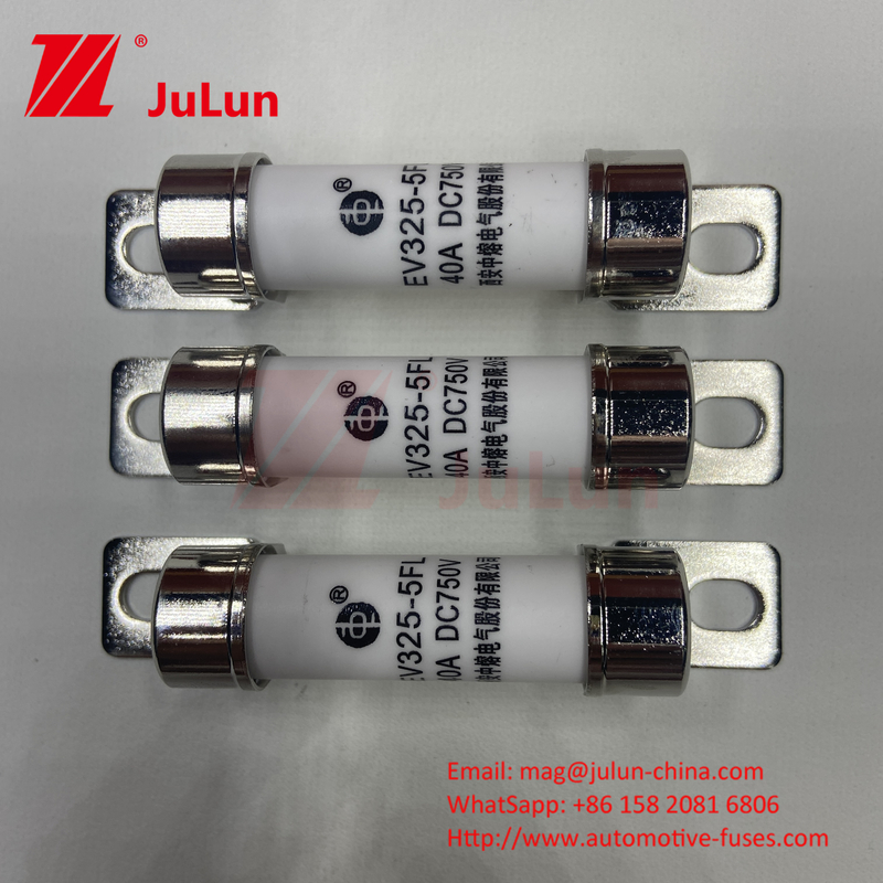 750VDC Immagazzinamento di energia 10A 25A 30A 50A EV FUS Automotive Ceramic Copper Electric Vehicle Fuse Per Immagazzinamento di Energia DC750V