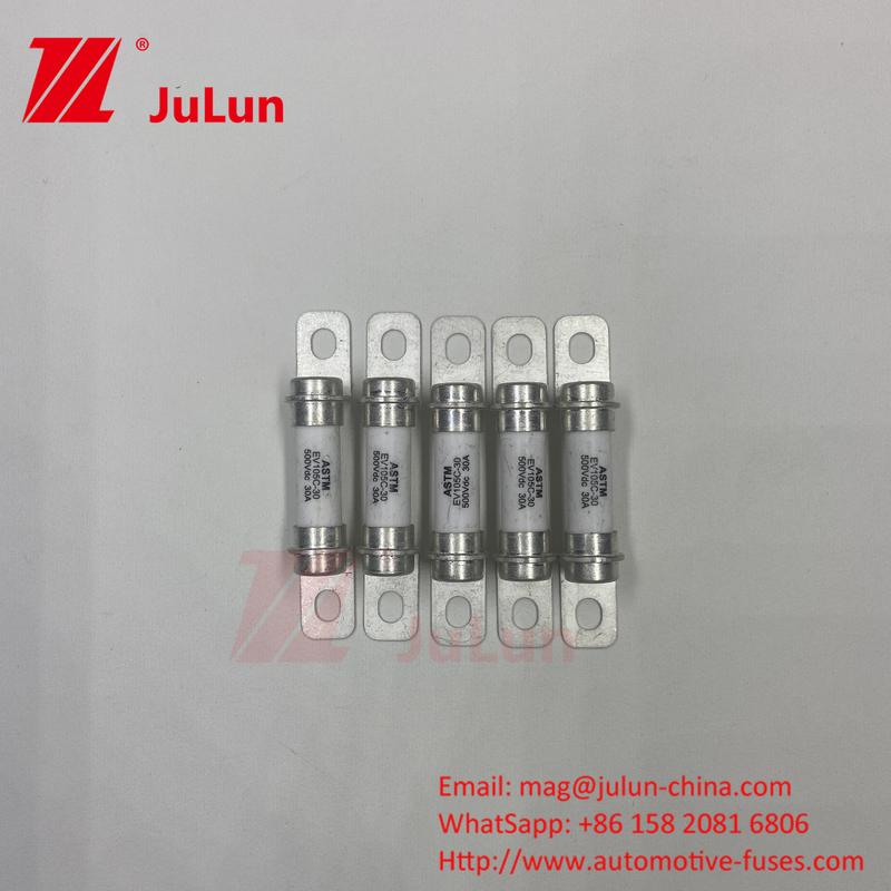Veicolo elettrico 30A 15A Tubo ceramico di alta rottura Fuse di protezione per la sicurezza Veicolo elettrico 500VDC