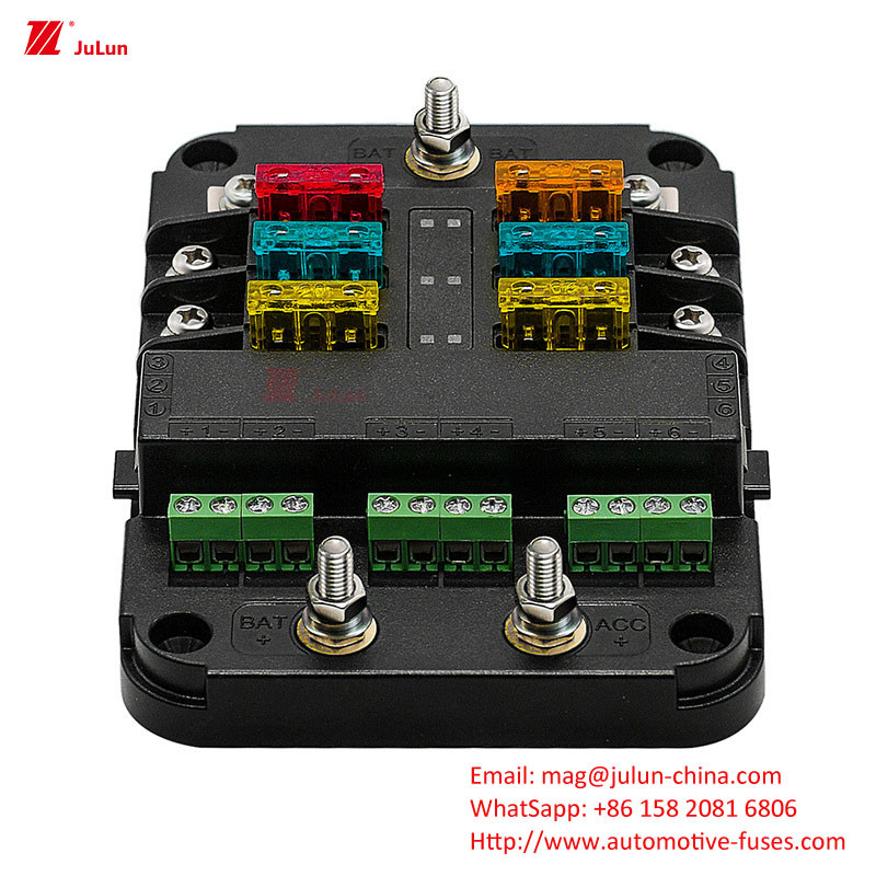 Eu UL Standard Automotive Circuit Breaker Bolt Fuse Holder 32V 30A-500A Alloggiamento in nylon