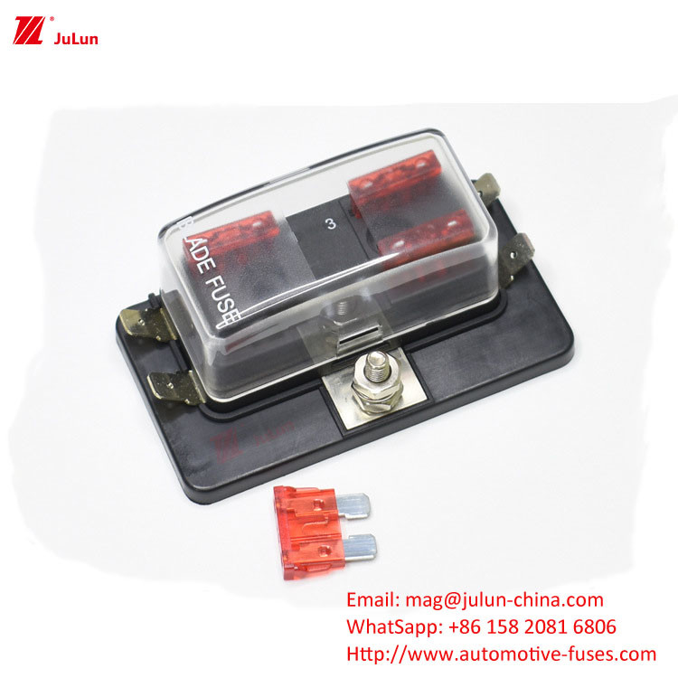 Taiwan SCI Nuova auto 4 scatola di fusibili di inserimento medio 1 in 4 porta fusibili esterna R3-76-01-04 parti per automobili