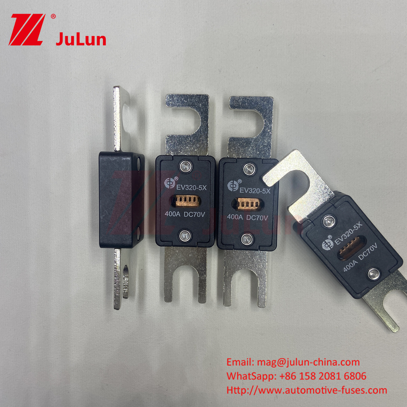 EV320-5X-350A-N 70VDC 6kA Ceramica Copper Electric Vehicle Fuse per la sicurezza del sistema di trazione EV