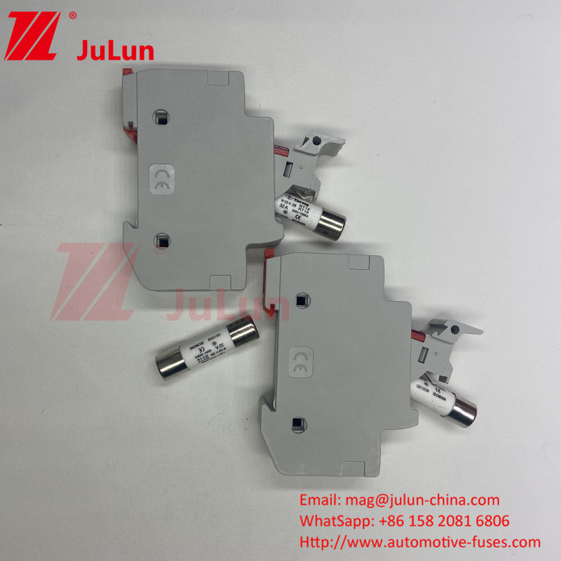 20A Solar PV Fuse Holder con fusibile per la scatola del bus fotovoltaico Nqqk RT16D-00 TPS Corrente continua 80V 250A Fuso di energia solare