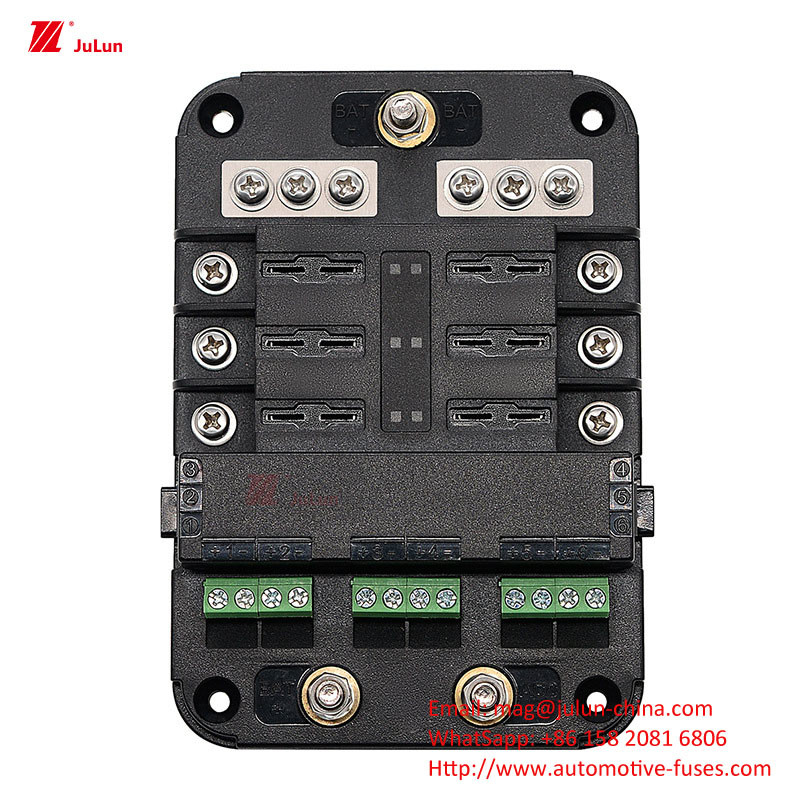 Parti per autoveicoli pesanti 30A-500A Interruttore di circuito resettabile per motociclette per bullone / fusibile a bullone Circuito P a tensione nominale 32V