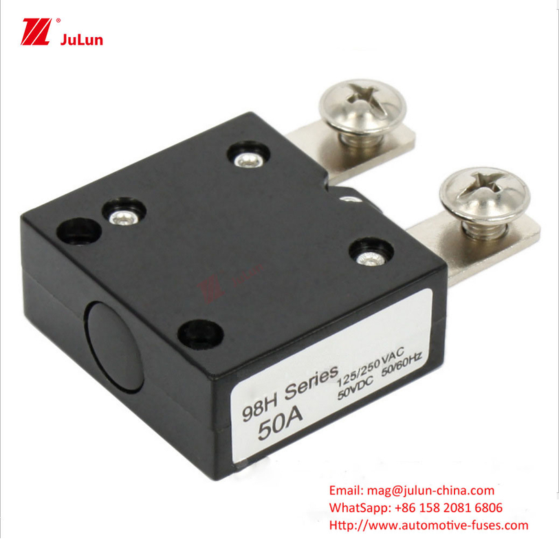 Eu UL Singole/Bipolare 30A-500A Prenotatore di fusibile per alloggiamento in nylon Ampia gamma di temperatura Prenotatore di fusibile per autoveicoli (-55 ° C a 12 ° C)