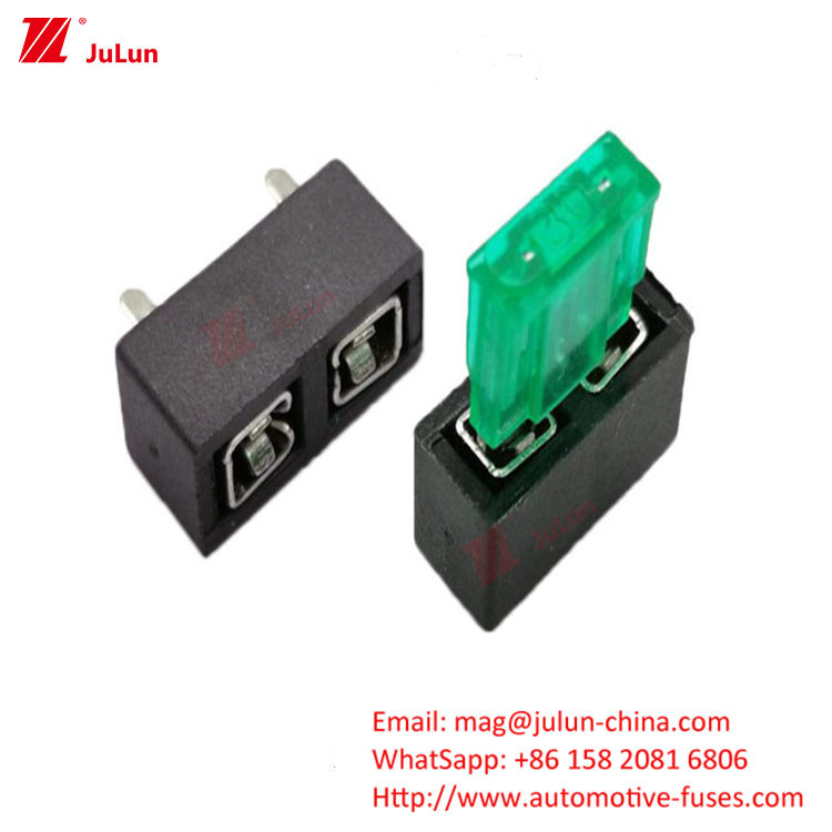 Interruttore di circuito compatto UE UL per autoveicoli ANM Fork Peg Tipo Dual Car Fuse Holder One In Double Out Large Fu