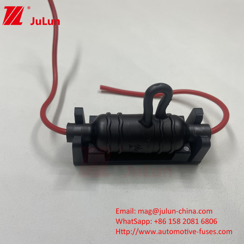 Tenitore di fusibile per auto a bassa tensione antipolvere nero rosso silicone PPS 10A 250V