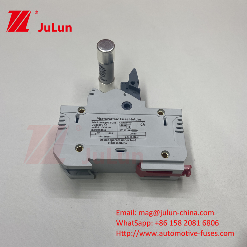 1000VDC Fuso solare fotovoltaico Din Ferrovia Fuso Pallone Fuso 10x38mm RT18-32 Fuso Link AC
