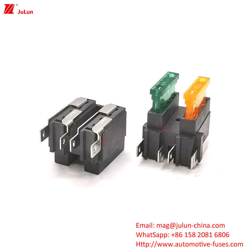 32V tensione nominale contatto di rame interruttore di circuito di ripristino automatico 30A-500A porta fusibili auto plastica di nylon