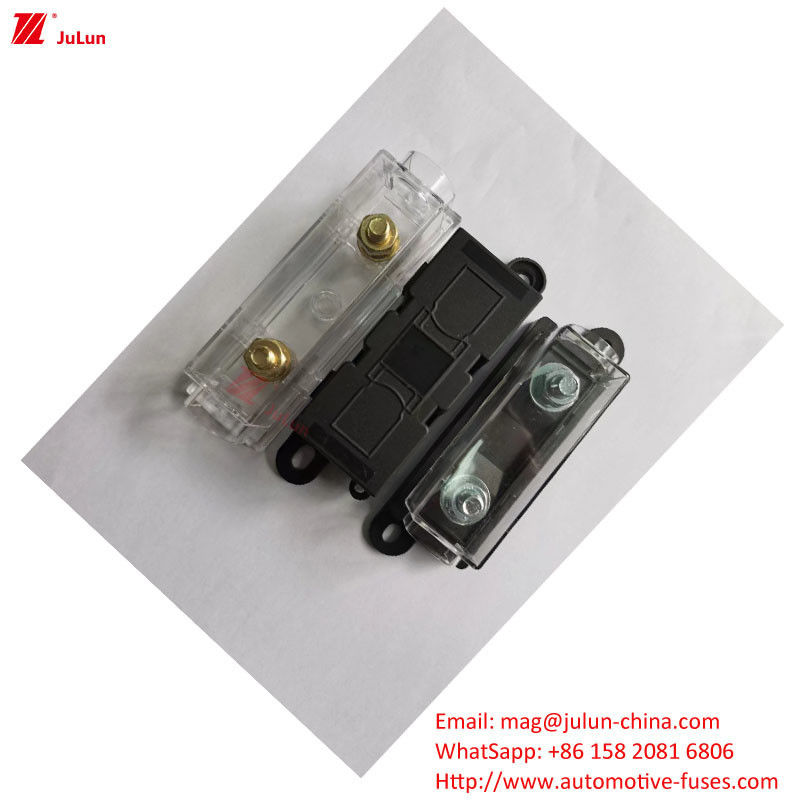 32V DIN Traccia tenitore di fusibile 30A-500A UE UL Standard rame contatto Plastica alloggiamento bullone tenitore di fusibile