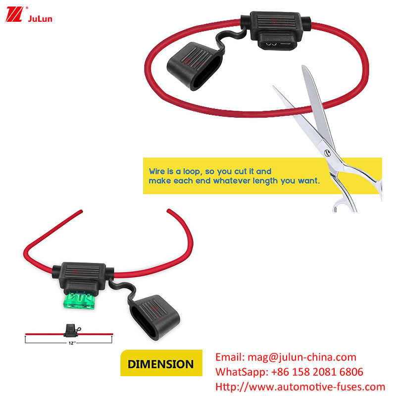 ANS / MIDI Piccolo supporto di fusibile per auto a ripristino manuale 40 Amp per veicoli elettrici sicuri