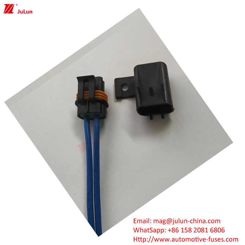 Plastico / Shell di nylon 32V tenitore di fusibile per veicoli elettrici 30A-500A 1 polo reset manuale