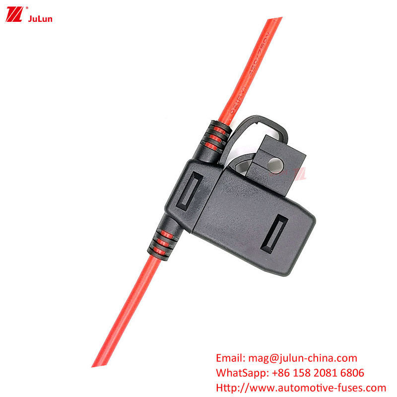 UE UL Standard Circuito di spedizione interruttore di plastica / Nylon Shell Fuse Holder per la protezione del circuito elettronico dei veicoli di nuova energia Bus escavatori