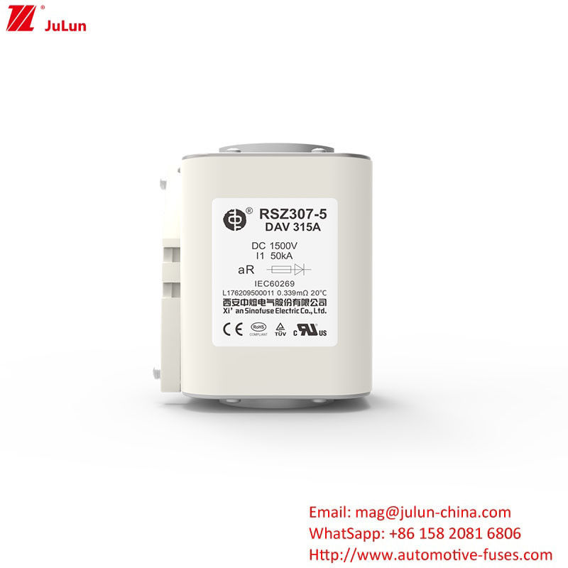 RSZ307-5-DAV 315A Adapter per caricabatterie Ev Compatibile per fusibile di energia 450A-1800A 1500VDC