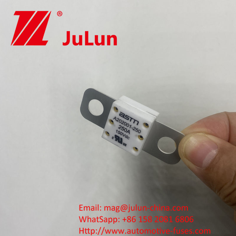 250A 150VDC A202001 ASTM Fusibili automotive in ceramica per caricabatterie e ecc. Realizzati in rame ceramico argento quarzo sabbia oro