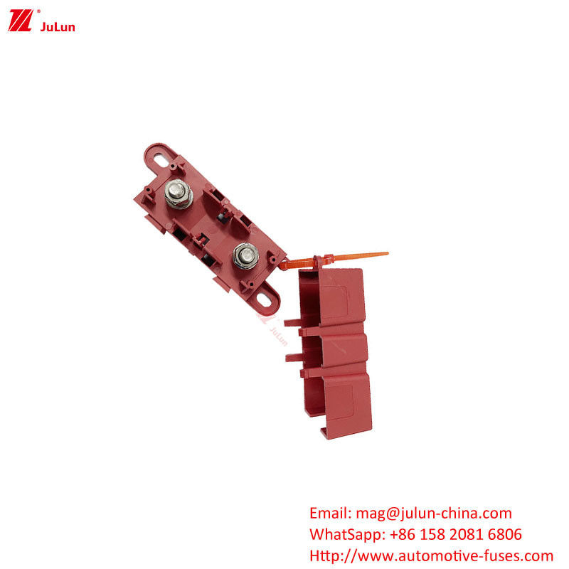 ANM ANL Portatore di fusibile per auto in rosso nero per auto grandi/medie/piccole che utilizzano materiali resistenti alla temperatura