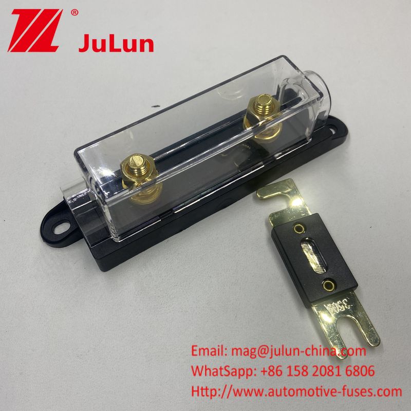 Difesa contro la polvere ADL FUSE HOLDER BLACK BACKGROUND Bolt corrente nominale/ per colonna 20A 30A 80A 100A 200A 300A 400A 500A