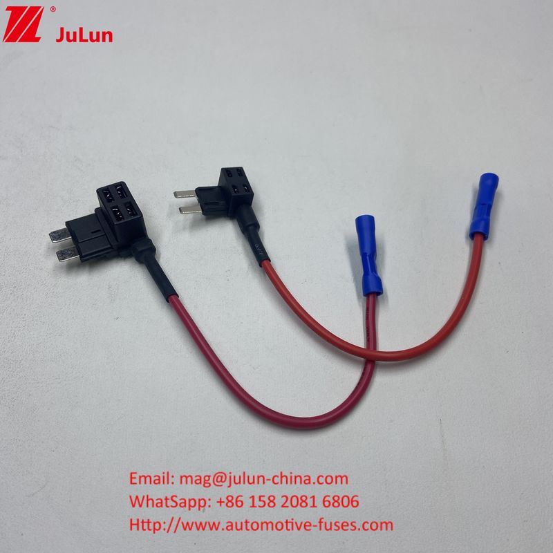 Adaptatore di presa standard Mini Tap Car Fuse Holder 10A/15A/20A Rimetro di ottone Placcaggio di stagno Spirale semplice