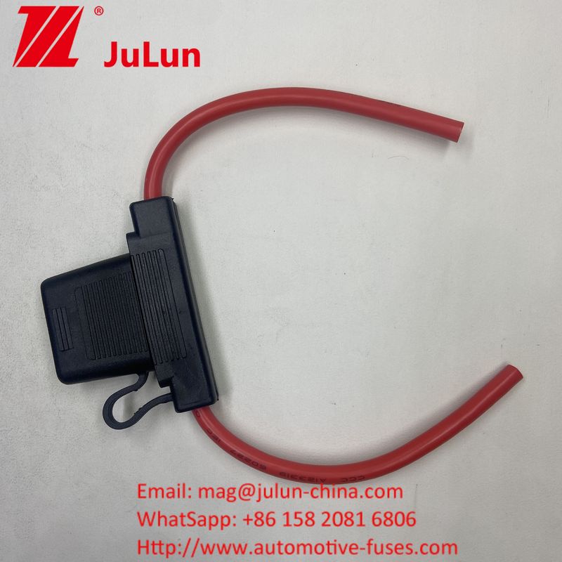ATC/ATO Custom Inline Fuse Holder 14AWG 16AWG 18AWG 20AWG Cabling Harness 80AMP Blade Fuse Automotive Fuse Holder
