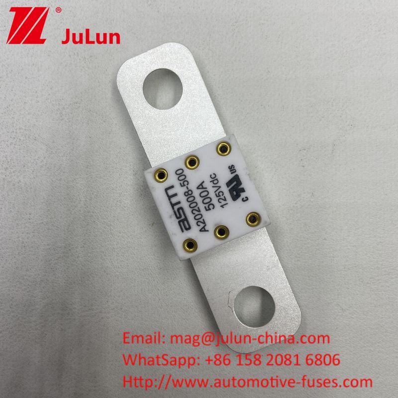 300A 125VDC ASTM M8 Bolt Car Battery Fuse Durable Long Lasting per applicazioni pesanti