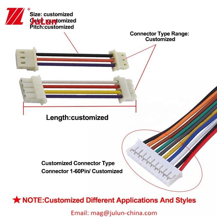 Performance duratura UL / CSA Automotive Complete Wiring Harness con colore e lunghezza del cavo personalizzati