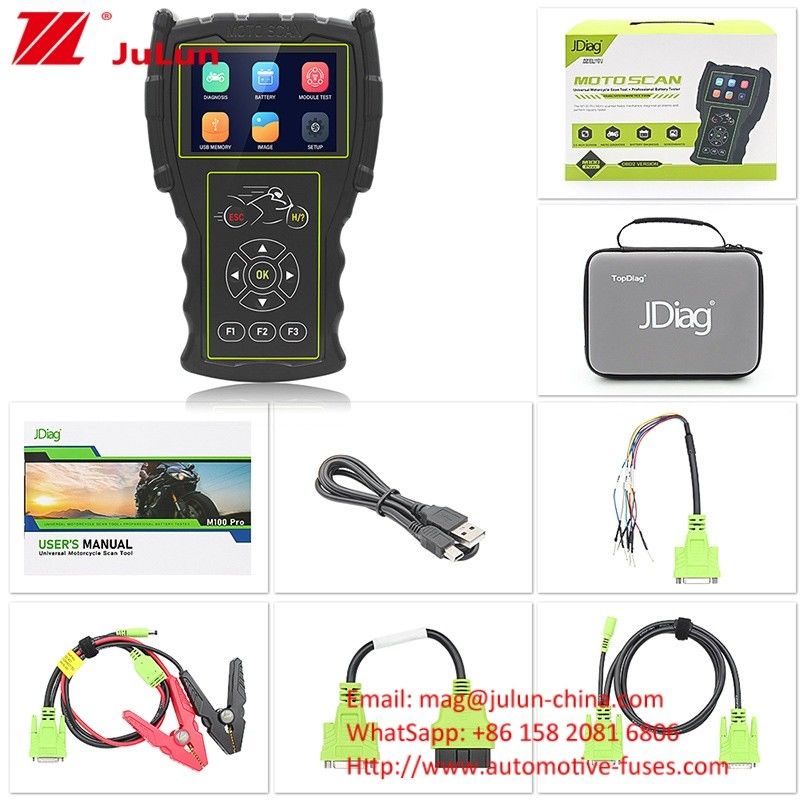 Detettore di moto M100 Pro Moto Scanner ECU OBD Strumento di diagnosi dei guasti JDiag