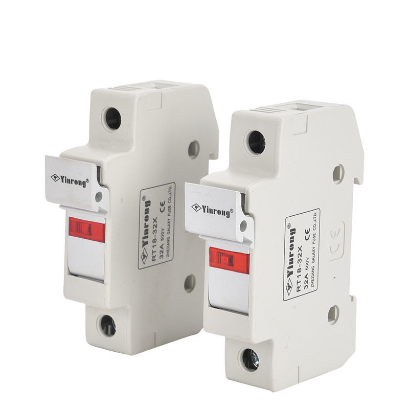 32a Corpo del fusibile Portatore cilindrico del fusibile AC 500V Corrispondenza 10*38 RT18-32 (X) Serie di fusibili a bassa tensione