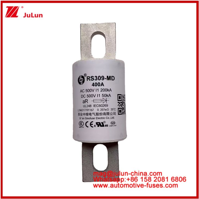 RS309-MD 400A 500VAC 200KA 500VDC 50KA AR Fusibili tubolari in ceramica per autoveicoli
