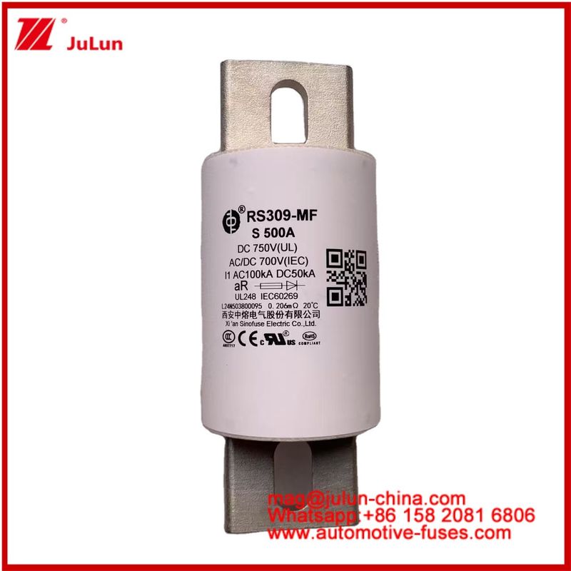 Veicolo elettrico 500A 750VDC Potenza motrice 800A RS309-MF S Strada Tubulare Seramica Immagazzinamento di energia e sistemi di alimentazione Caricabatterie Cavi Dispositivi e attrezzature automobilistici 50KA