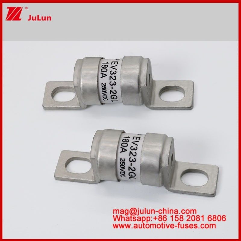 EV322-2GL 180A 250VDC Struttura di connessione del bullone Fuse tubolare in ceramica per veicoli elettrici M6 M8 Riparazione Piccole dimensioni Alta capacità di rottura