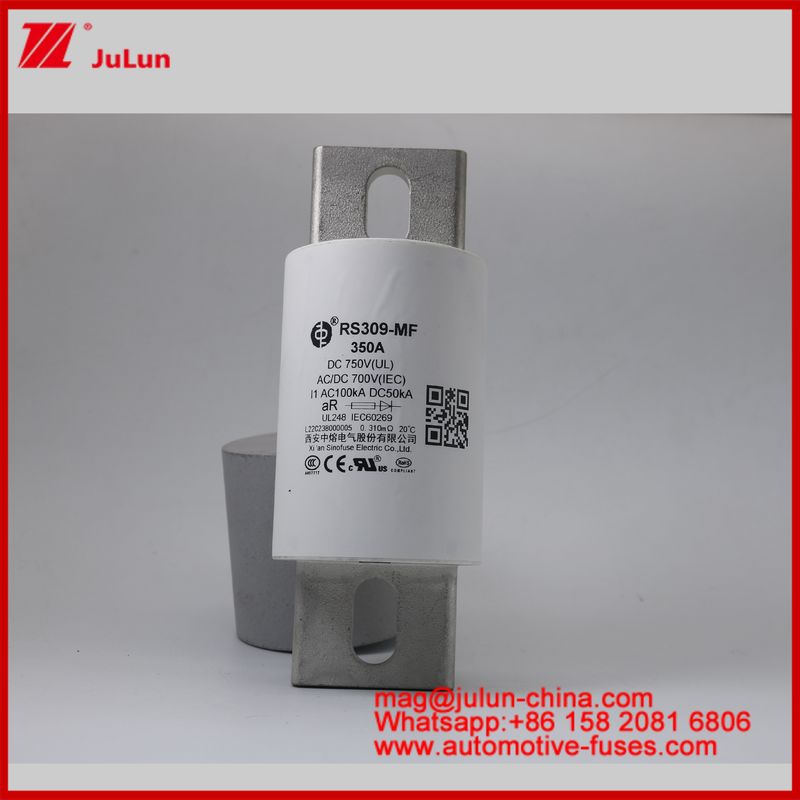 RS309-MF 350A Automobile Bolt Stud-mount Ceramic Tubular FUSE DC700AV DC Specificamente progettato per la protezione EV / HEV