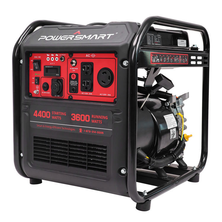 Home InvertorB Portatile Usa In Stock Powersmart 4400w Alimentazione mobile per esterni Generatore a gas Open Frame per campeggio Home InvertorB Portatile