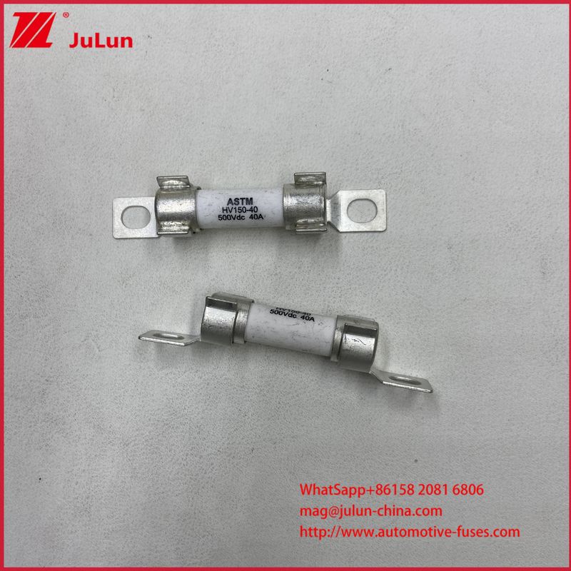 ASTM 15A 30A DC500V Protezione fusibile per veicoli elettrici per HEV all'interno del bullone ceramico