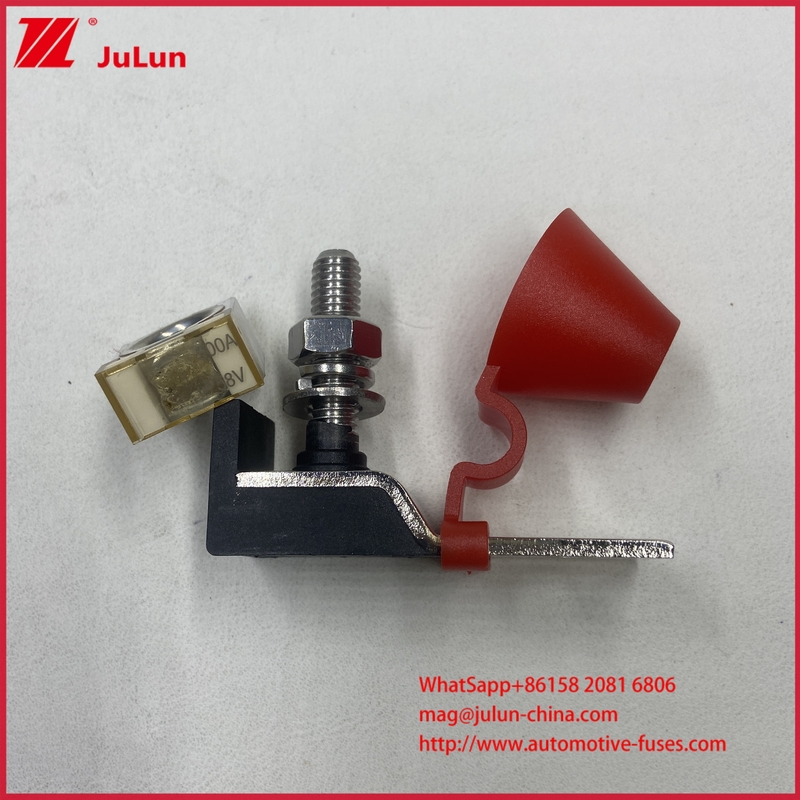 Portafusibile per auto MRBF Kit blocco fusibili terminale singolo perno 5/16" (M8) Fusibile per batteria compatto per uso nautico