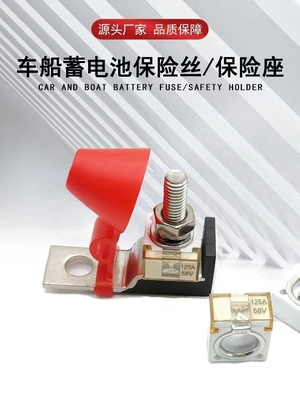 Fusibile di batteria della barca e dell'automobile 58V 200A, supporto quadrato ceramico del fusibile per la gru dell'yacht di rv