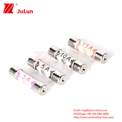 BUSSMANN BS1362 Regno Unito Fusibili ceramici per autoveicoli 6*25mm 3A 5A 7A 10A 13A 20A Regolamento di sicurezza