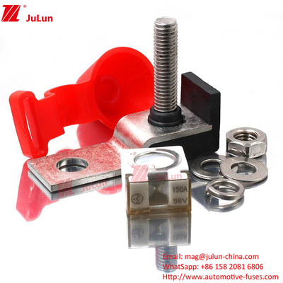 2 posizioni di terminale 60A-300A Fuse holder single stud M8 Compact rated battery fuse