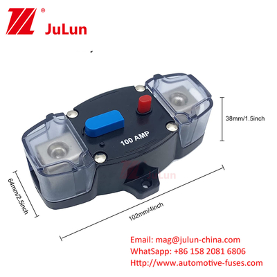 Veicolo 8 12-48V 30A-300A interruttore di circuito Auto audio impermeabile Protezione elettrica fusibile interruttore di circuito manuale reset Circuito
