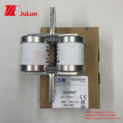 Fusibili per auto in ceramica a corrente 690V con installazione di piastre a doppio bullone 630A 630MMT