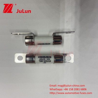 10x38mm Fusibili per auto in ceramica Bolt montato EV FUSE Affidabilità ambientale Conforme alla norma ISO8820