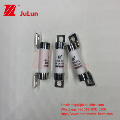 10A-50A Fusibili per autoveicoli a bullone ceramico con capacità di rottura 20KA GB/T31465 30A 40A 50A 750VDC 14*51mm EV325